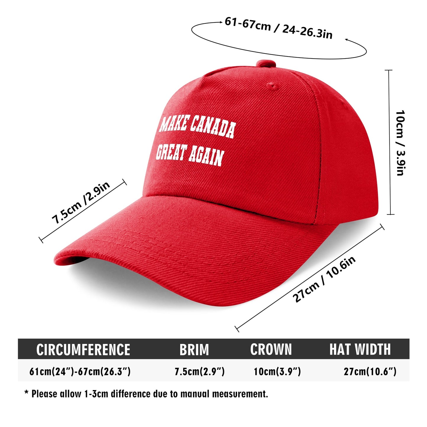 MCGA Hat - Printed - Make Canada Great Again Hat