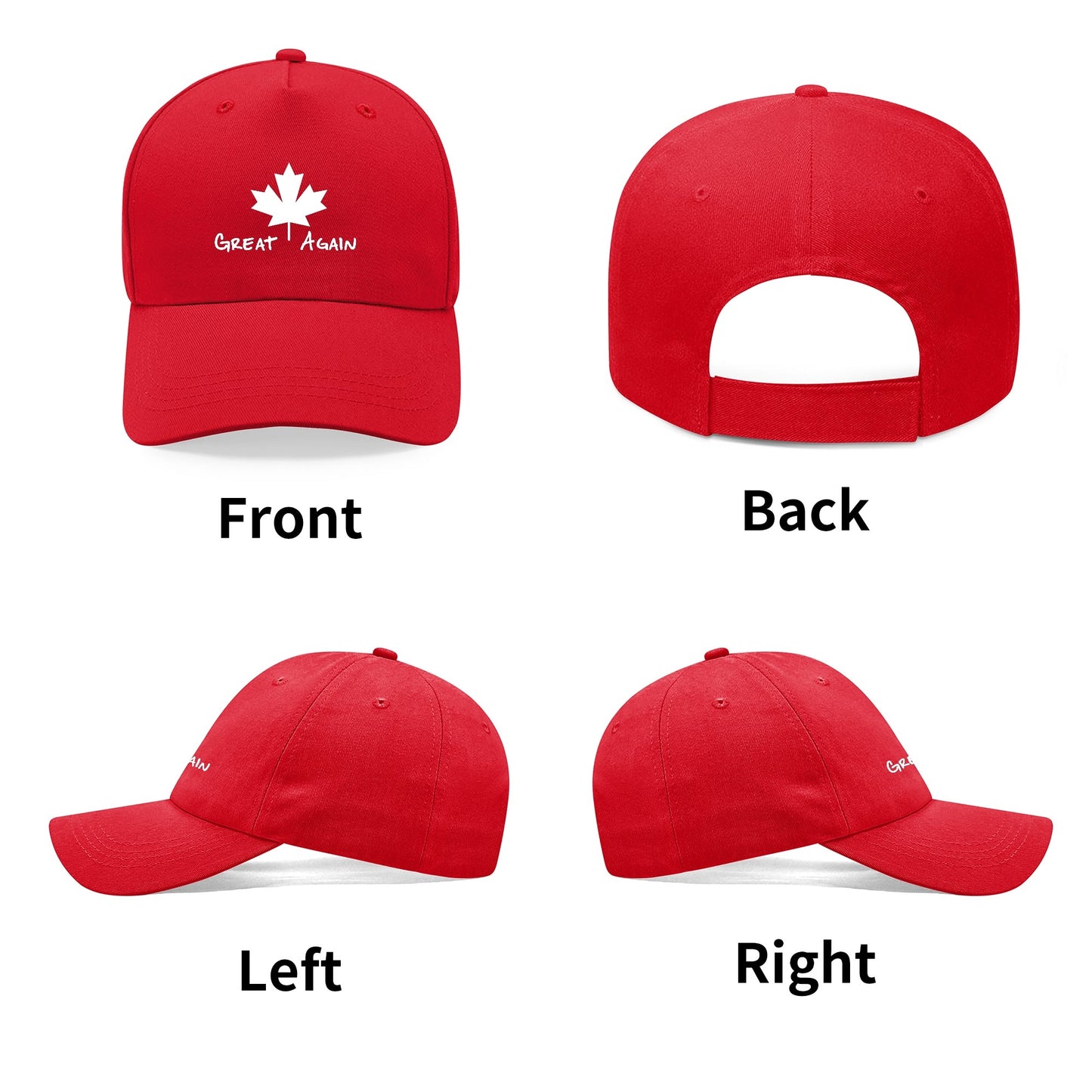 Maple Leaf Great Again Hat  - Printed